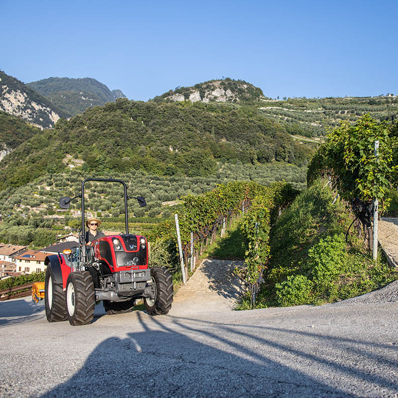 valtra s4 series tractor on the field closeup